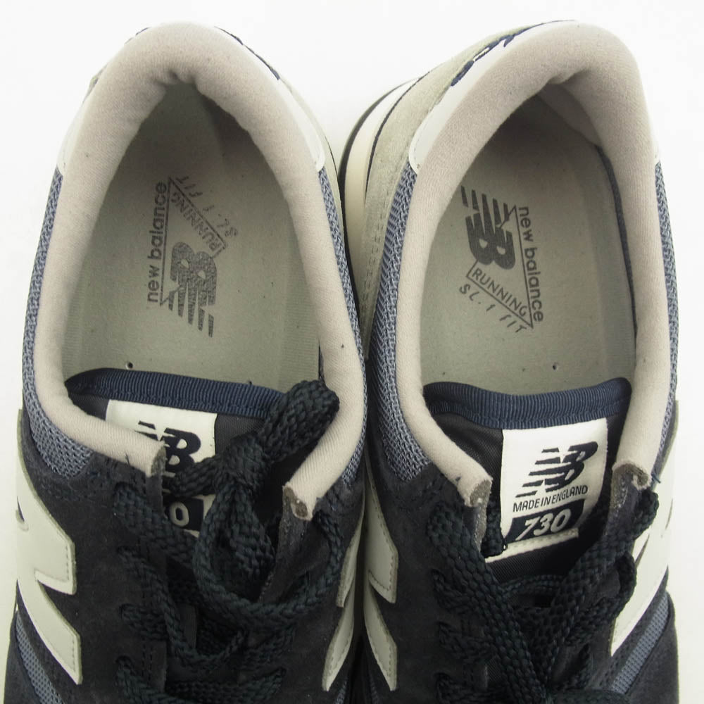 NEW BALANCE ニューバランス M730NNG 英国製 ネイビー ローカット スニーカー ネイビー系 27.5cm【中古】