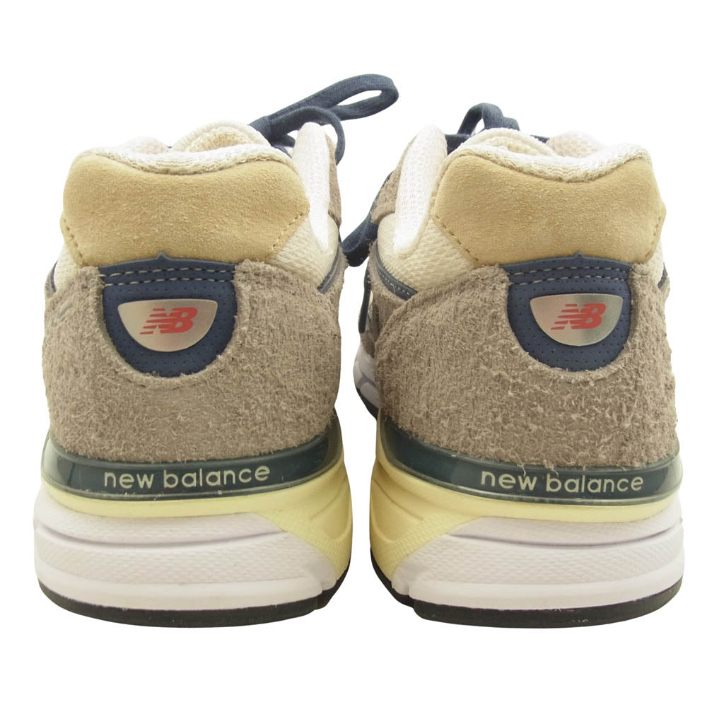 NEW BALANCE ニューバランス U990TA4 USA製 V4 グレー/スレートブルー ローカット スニーカー グレー系 27cm【美品】【中古】