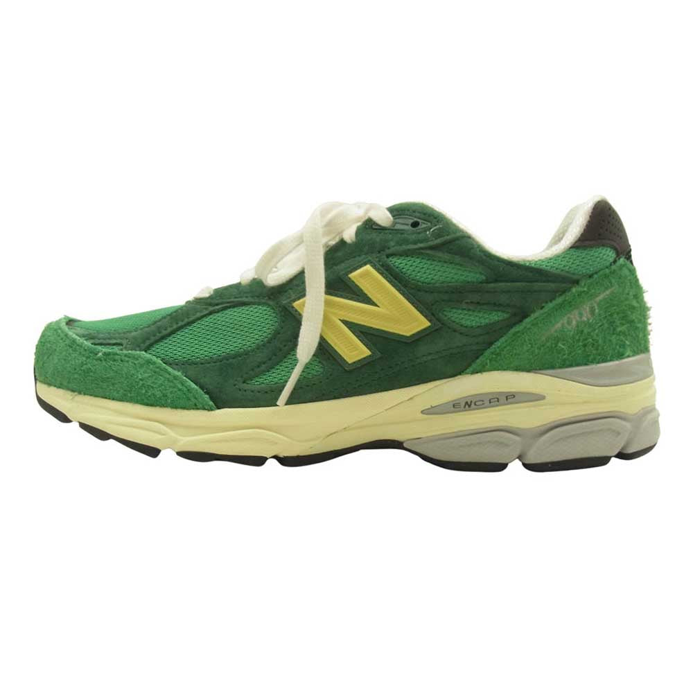 NEW BALANCE ニューバランス M990GG3 USA製 V3 グリーン/イエロー ローカット スニーカー グリーン系 27cm【新古品】【未使用】【中古】