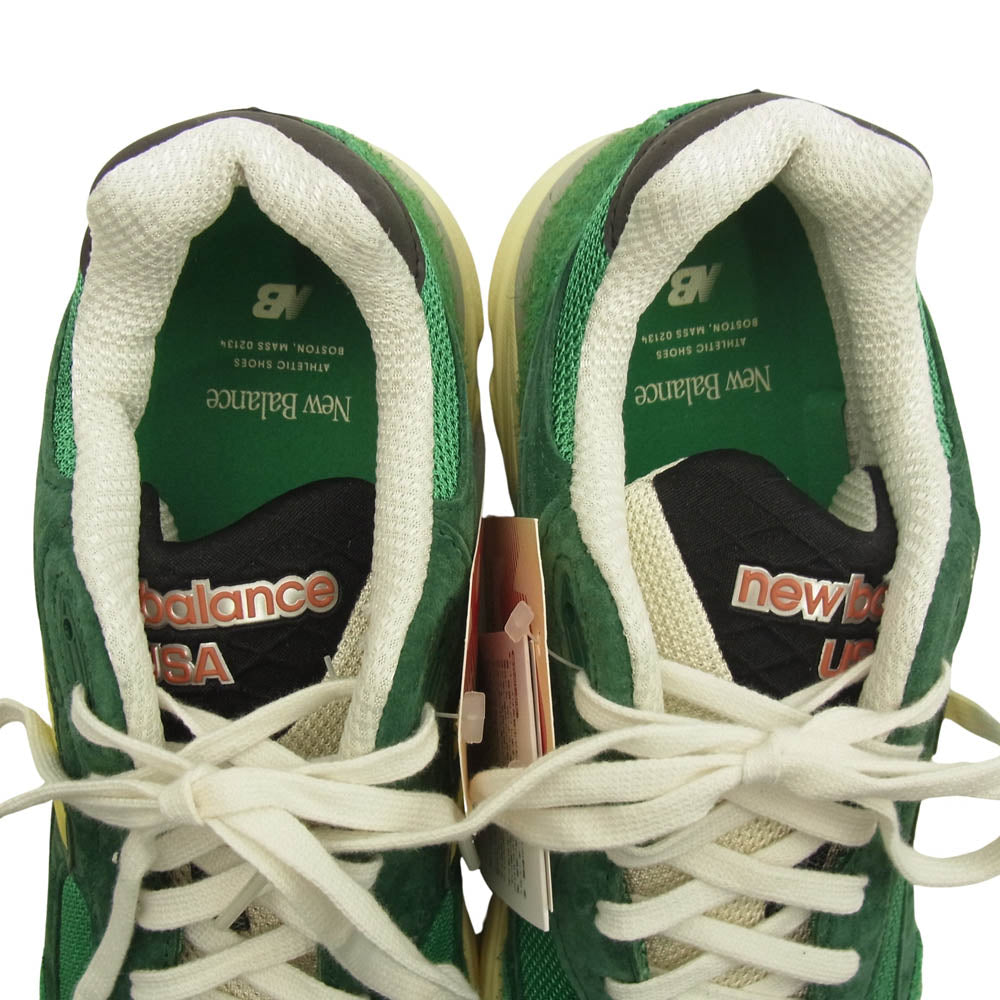 NEW BALANCE ニューバランス M990GG3 USA製 V3 グリーン/イエロー ローカット スニーカー グリーン系 27cm【新古品】【未使用】【中古】