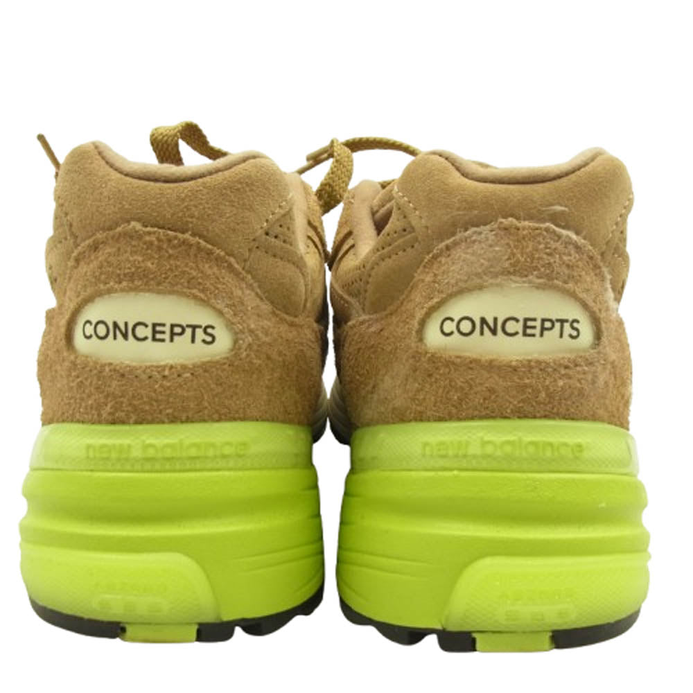 NEW BALANCE ニューバランス M992CT × Concepts Low Hanging Fruit コンセプツ ローハンギングフルーツ スニーカー ブラウン系 26.5cm【中古】