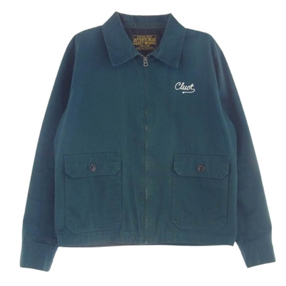 CLUCT クラクト バック刺繍 ジップアップ ジャケット スウィングトップ