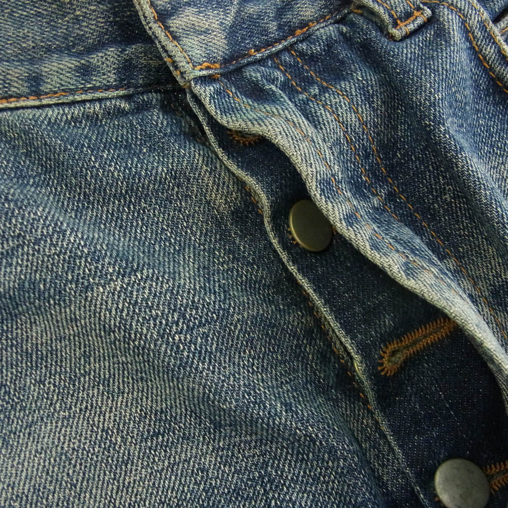BALMAIN バルマン T505-B430P ダメージ ペイント デニムパンツ ブルー系 31【中古】