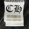 CHROME HEARTS クロムハーツ（原本無） ヘンリーネック スクロールラベル プリント 七分袖 カットソー グレー系 L【中古】