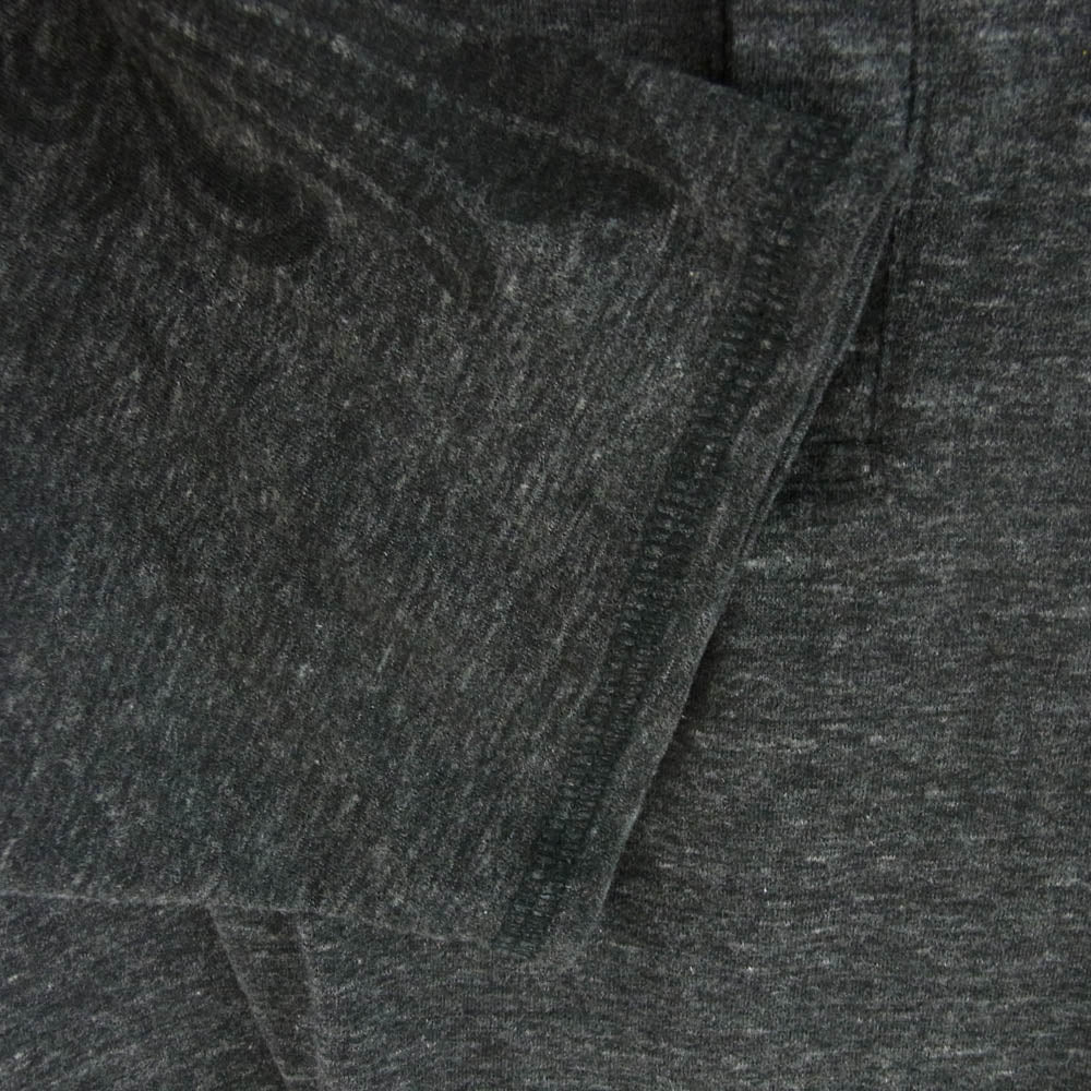 CHROME HEARTS クロムハーツ（原本無） ヘンリーネック スクロールラベル プリント 七分袖 カットソー グレー系 L【中古】