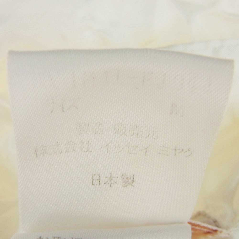 ISSEY MIYAKE イッセイミヤケ プリーツ シワ スタンドカラー 長袖 シャツ ホワイト系 M【中古】