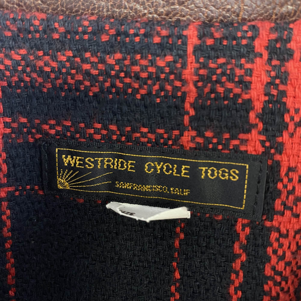 WESTRIDE ウエストライド WATSONVILLE LEATHER COAT ワトソンビル レザーコート レザージャケット ブラウン系 42【中古】