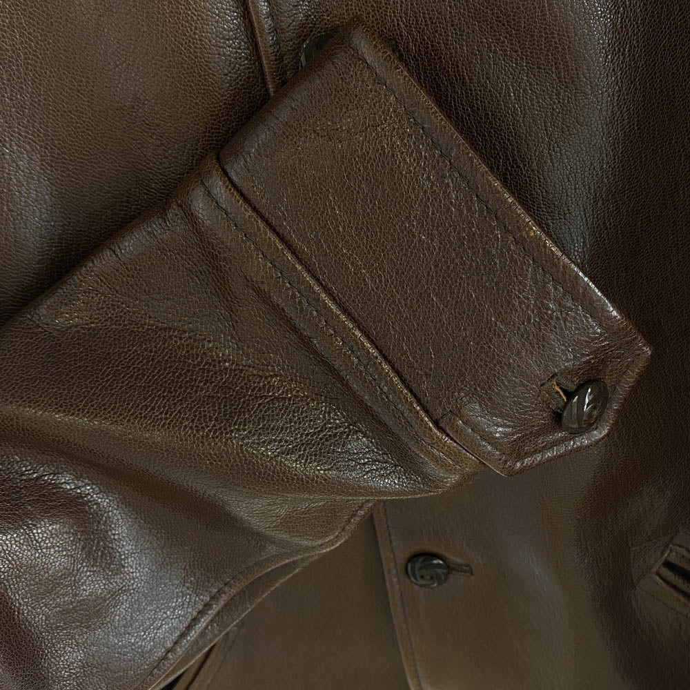 WESTRIDE ウエストライド WATSONVILLE LEATHER COAT ワトソンビル レザーコート レザージャケット ブラウン系 42【中古】