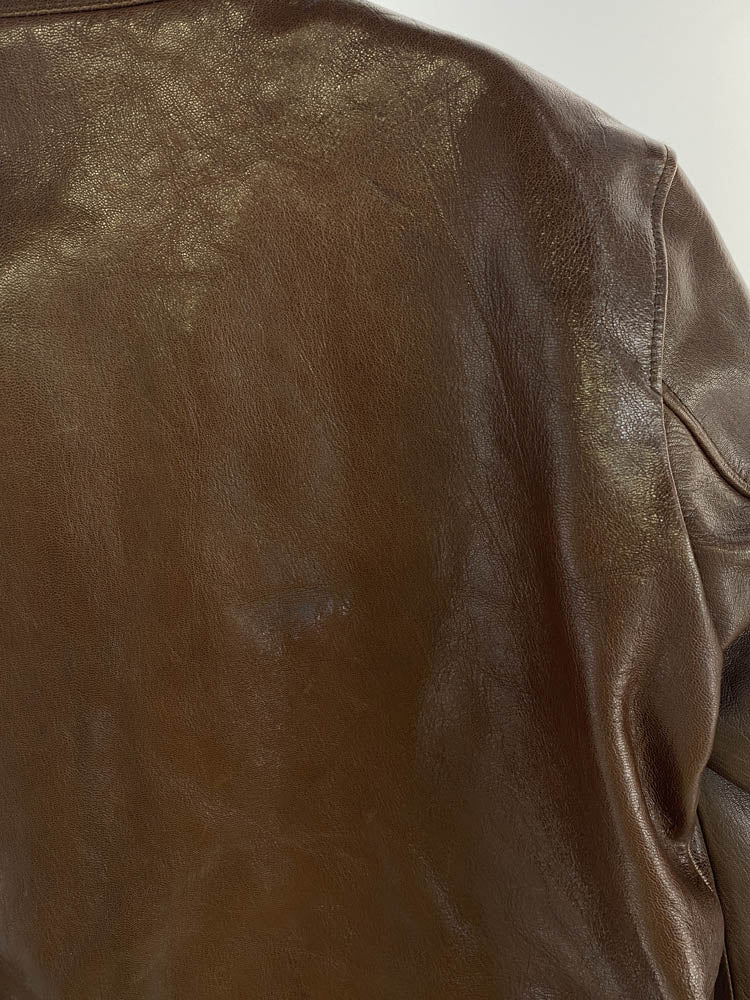 WESTRIDE ウエストライド WATSONVILLE LEATHER COAT ワトソンビル レザーコート レザージャケット ブラウン系 42【中古】