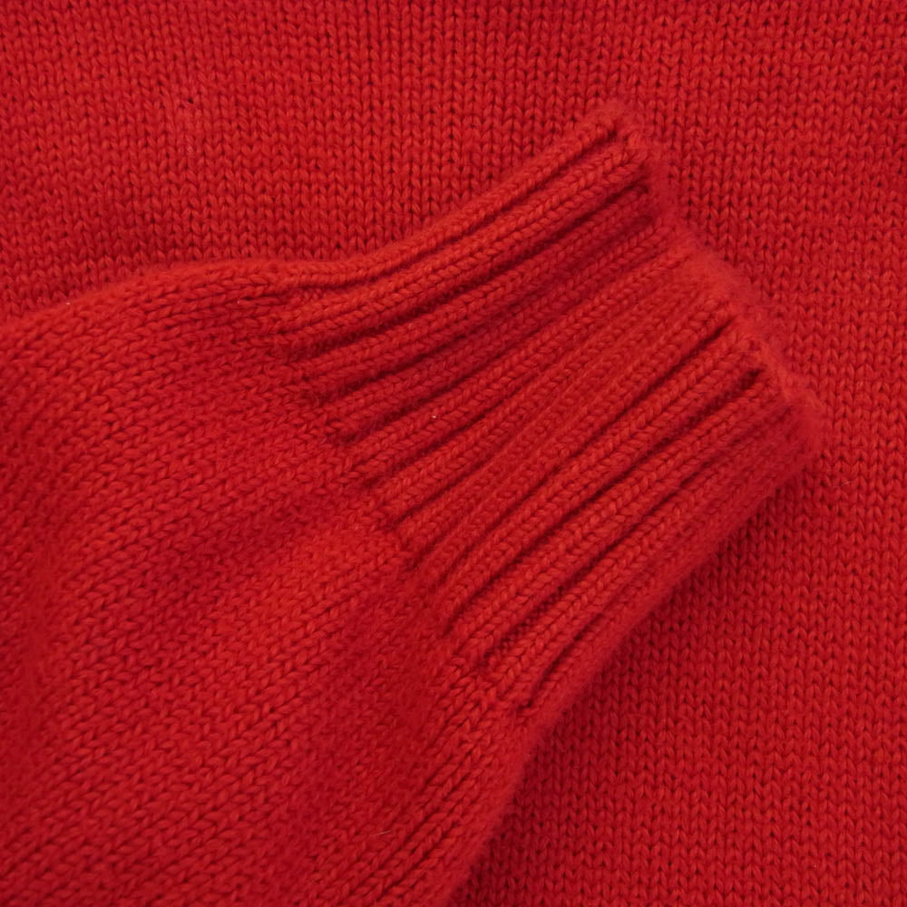 POLO RALPH LAUREN ポロ・ラルフローレン ワンポイント 刺繍 ニット レッド系 XL【中古】
