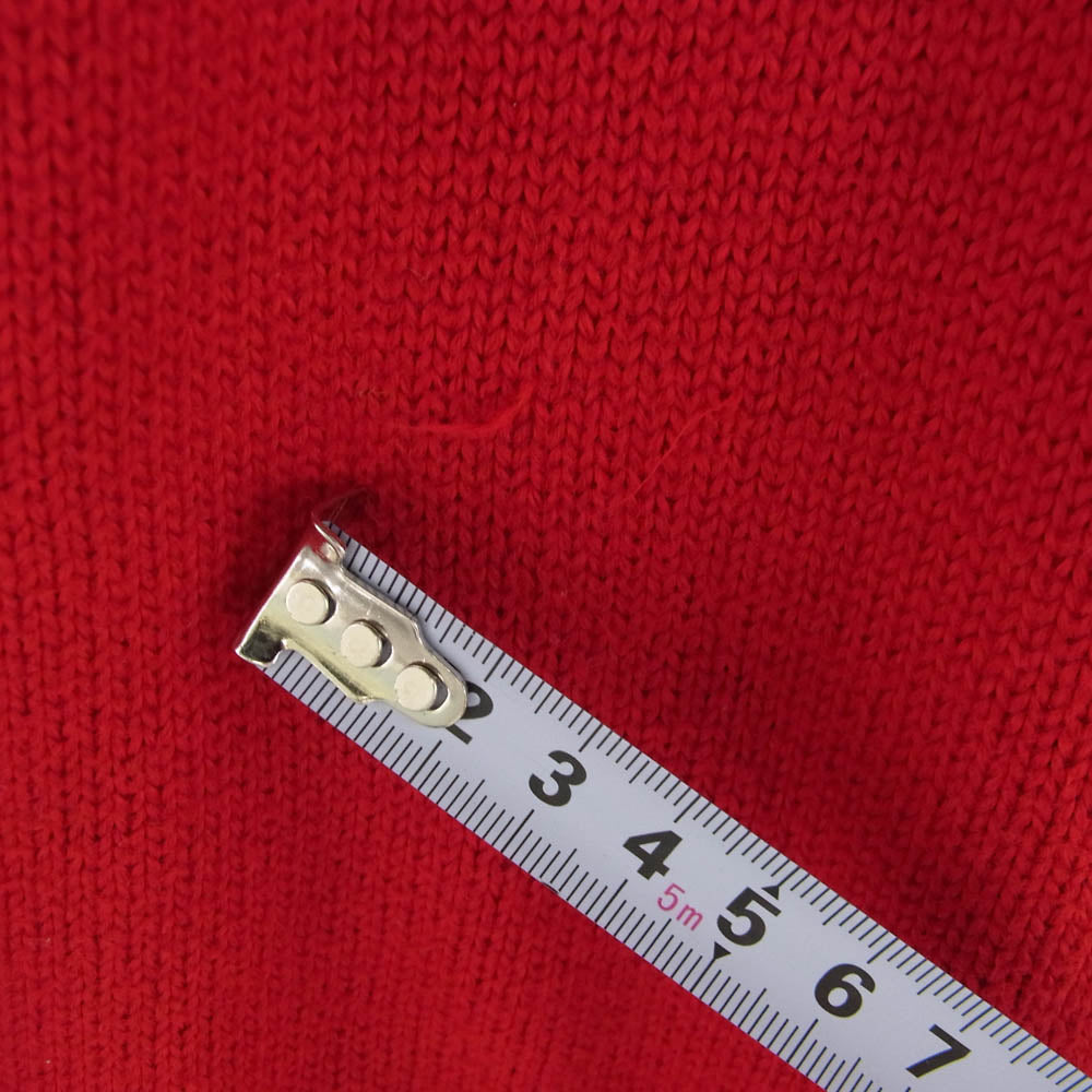 POLO RALPH LAUREN ポロ・ラルフローレン ワンポイント 刺繍 ニット レッド系 XL【中古】