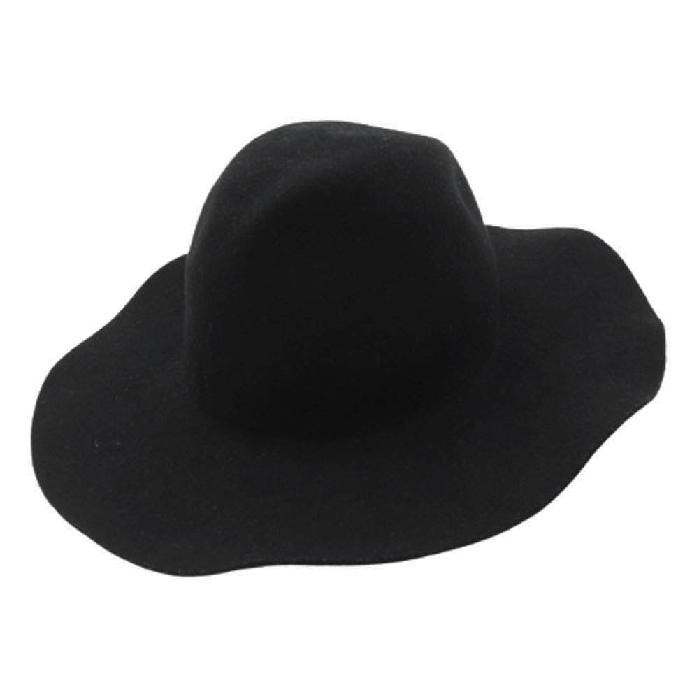 SHAREEF シャリーフ 15719075 WIDE BRIM HAT ウール ハット ブラック系【中古】
