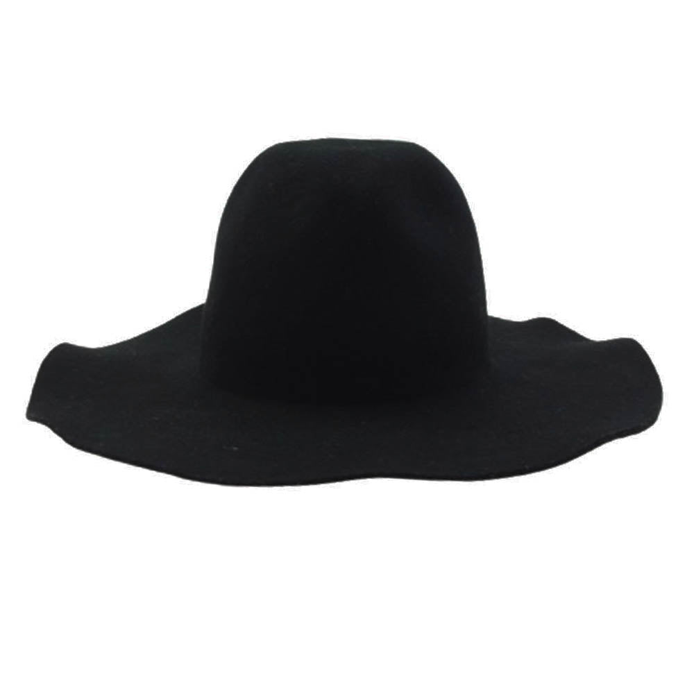 SHAREEF シャリーフ 15719075 WIDE BRIM HAT ウール ハット ブラック系【中古】