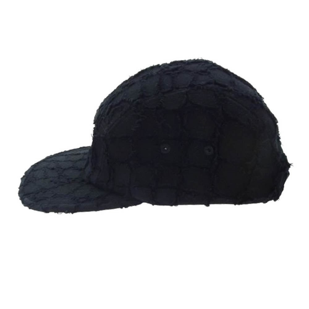 Supreme シュプリーム 25SS Frayed Croc Denim Camp Cap デニム キャンプ キャップ ブラック系 58cm【極上美品】【中古】