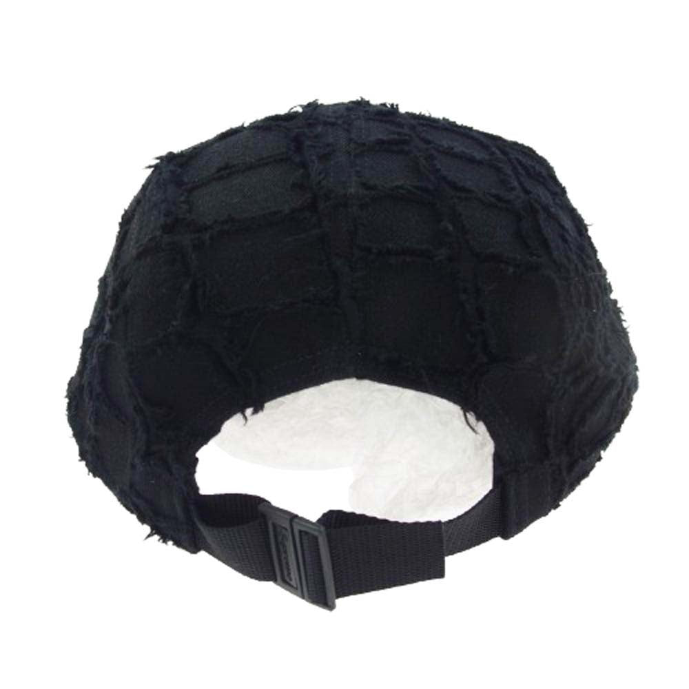 Supreme シュプリーム 25SS Frayed Croc Denim Camp Cap デニム キャンプ キャップ ブラック系 58cm【極上美品】【中古】