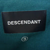 DESCENDANT ディセンダント 25SS STRAIN PATCH LS ロゴ パッチ スウェット 長袖 Tシャツ ブルー系 3【美品】【中古】