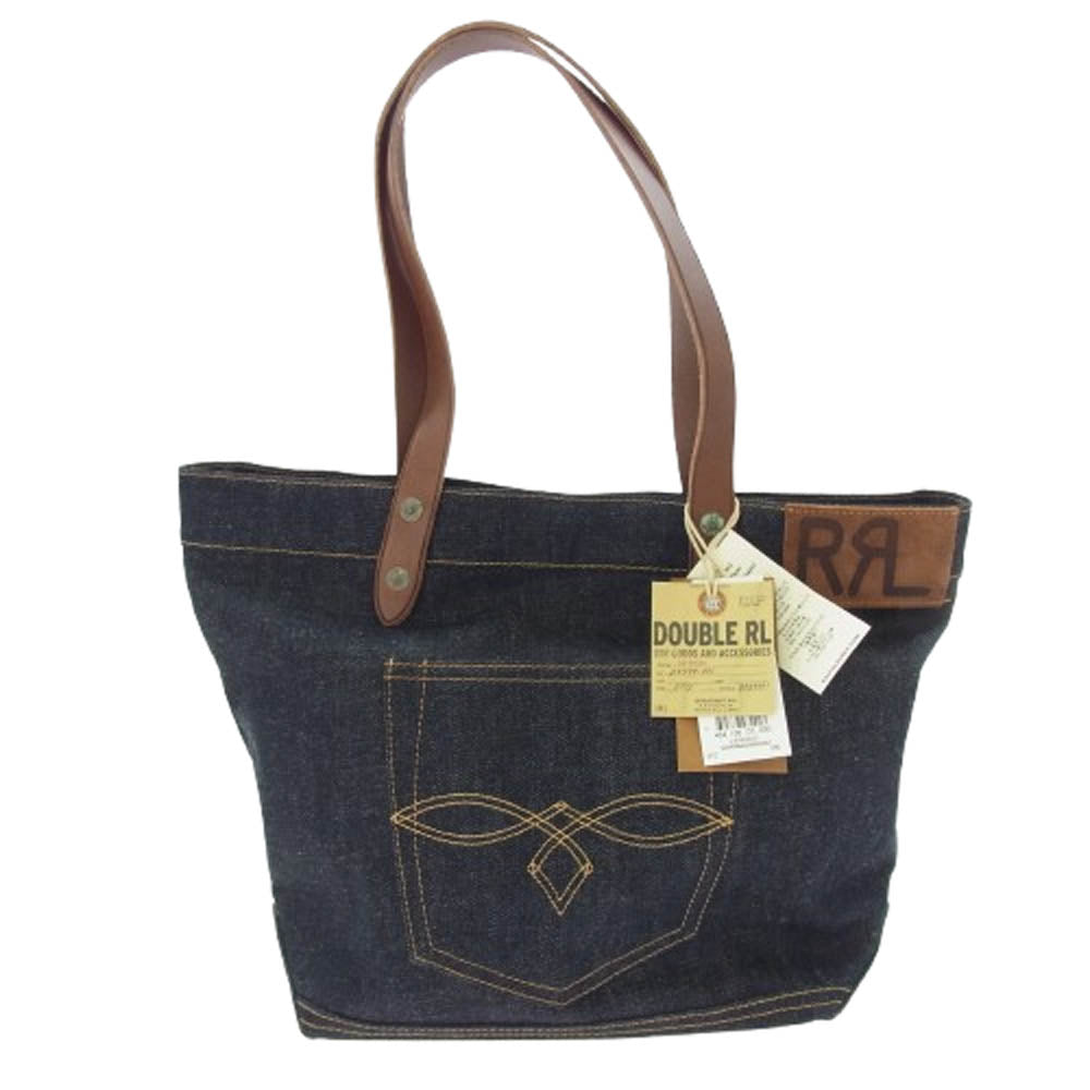 RRL ダブルアールエル 25SS WARRBAG0G620001 デニム トート バッグ インディゴブルー系【極上美品】【中古】