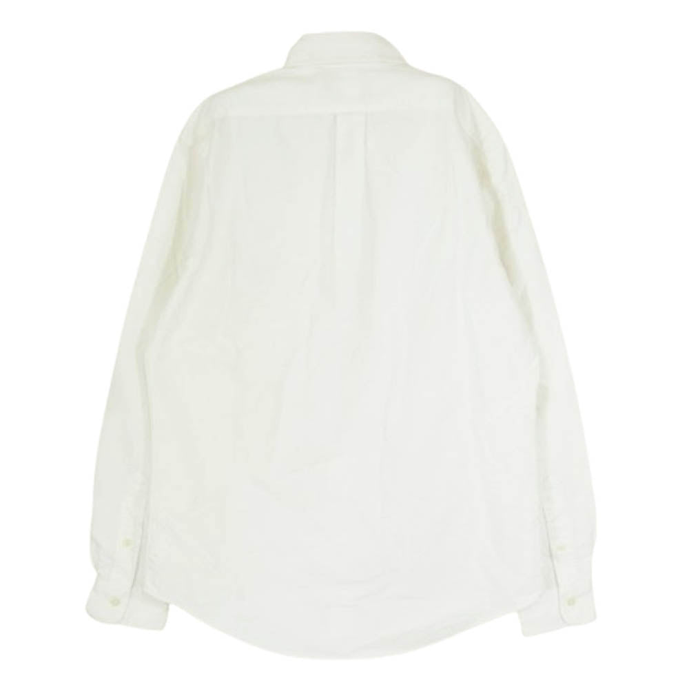 RALPH LAUREN ラルフローレン CLASSIC FIT クラシック フィット 長袖 ボタンダウン シャツ ホワイト系 SP【中古】
