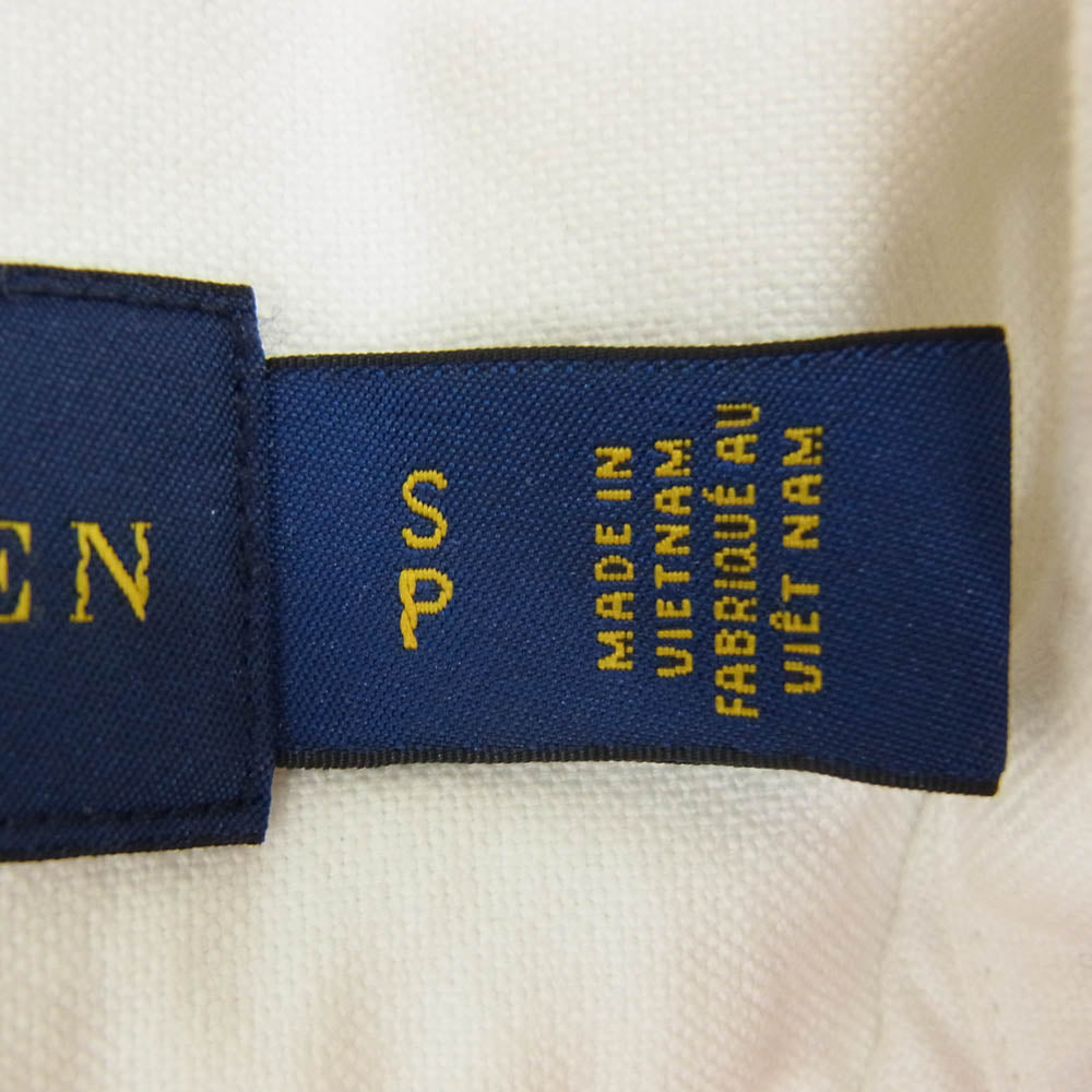 RALPH LAUREN ラルフローレン CLASSIC FIT クラシック フィット 長袖 ボタンダウン シャツ ホワイト系 SP【中古】