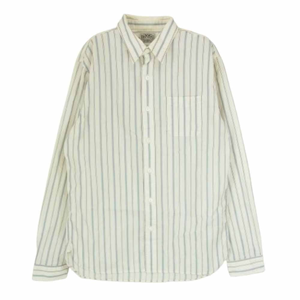 RRL ダブルアールエル 長袖 ストライプ シャツ オフホワイト系 S【中古】
