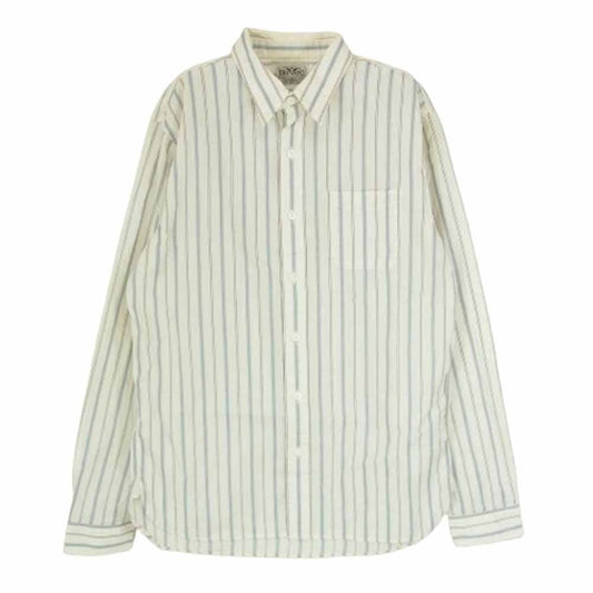 RRL ダブルアールエル 長袖 ストライプ シャツ オフホワイト系 S【中古】