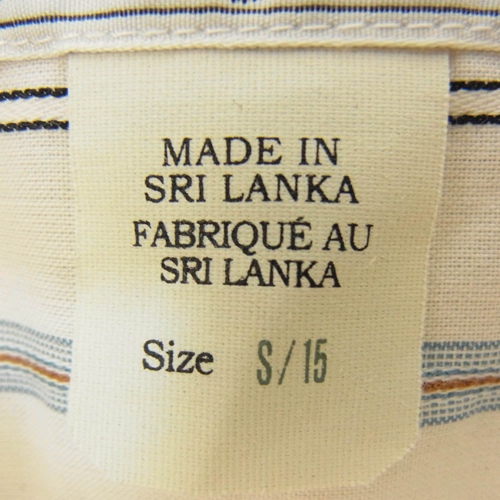 RRL ダブルアールエル 長袖 ストライプ シャツ オフホワイト系 S【中古】