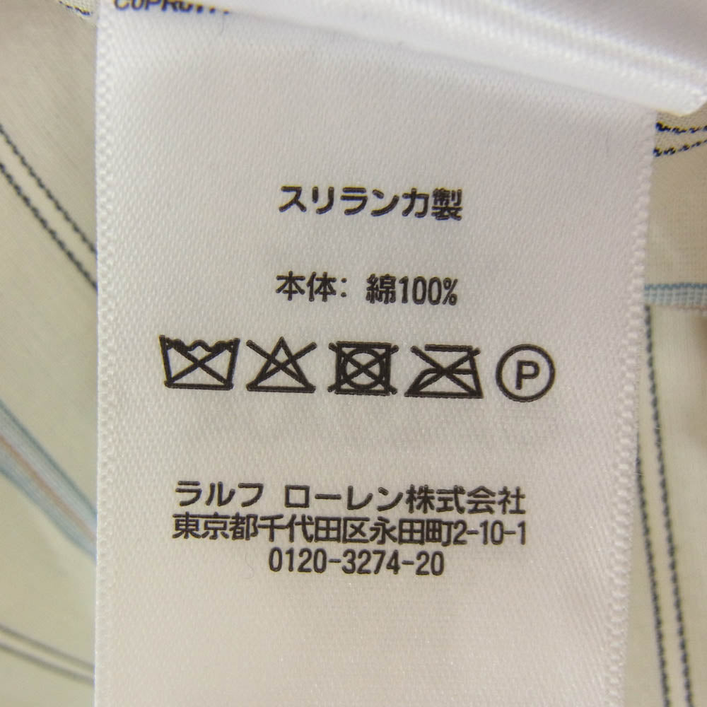 RRL ダブルアールエル 長袖 ストライプ シャツ オフホワイト系 S【中古】