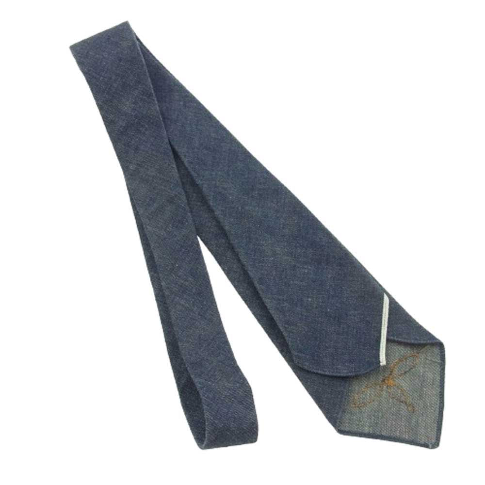 RRL ダブルアールエル Denim Tie イタリア製 デニム ネクタイ インディゴブルー系【中古】