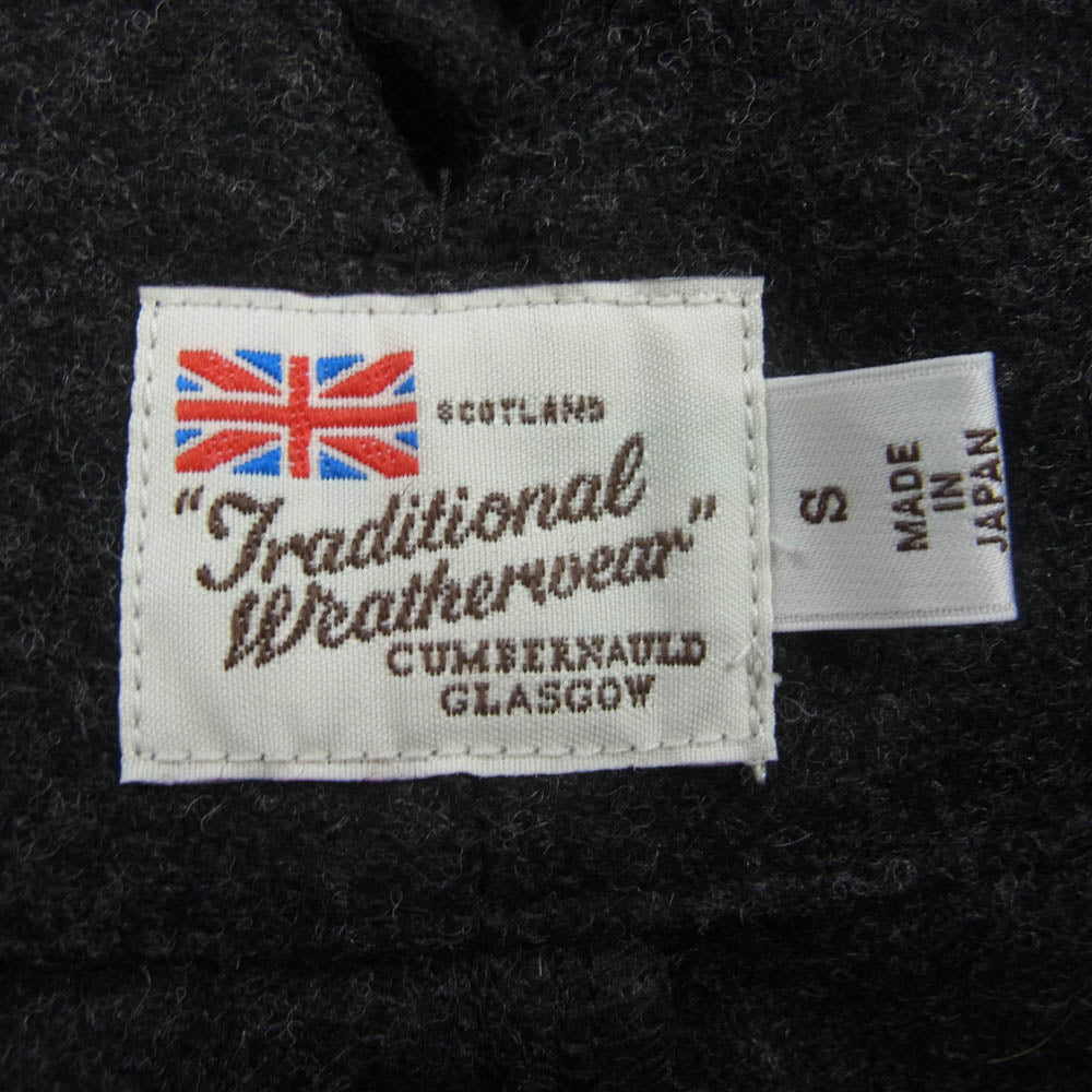 Traditional Weatherwear トラディショナルウェザーウェア G212CIFPT0201SF UNIONSLACK 301 2タック ウール パンツ チャコール系 S【中古】