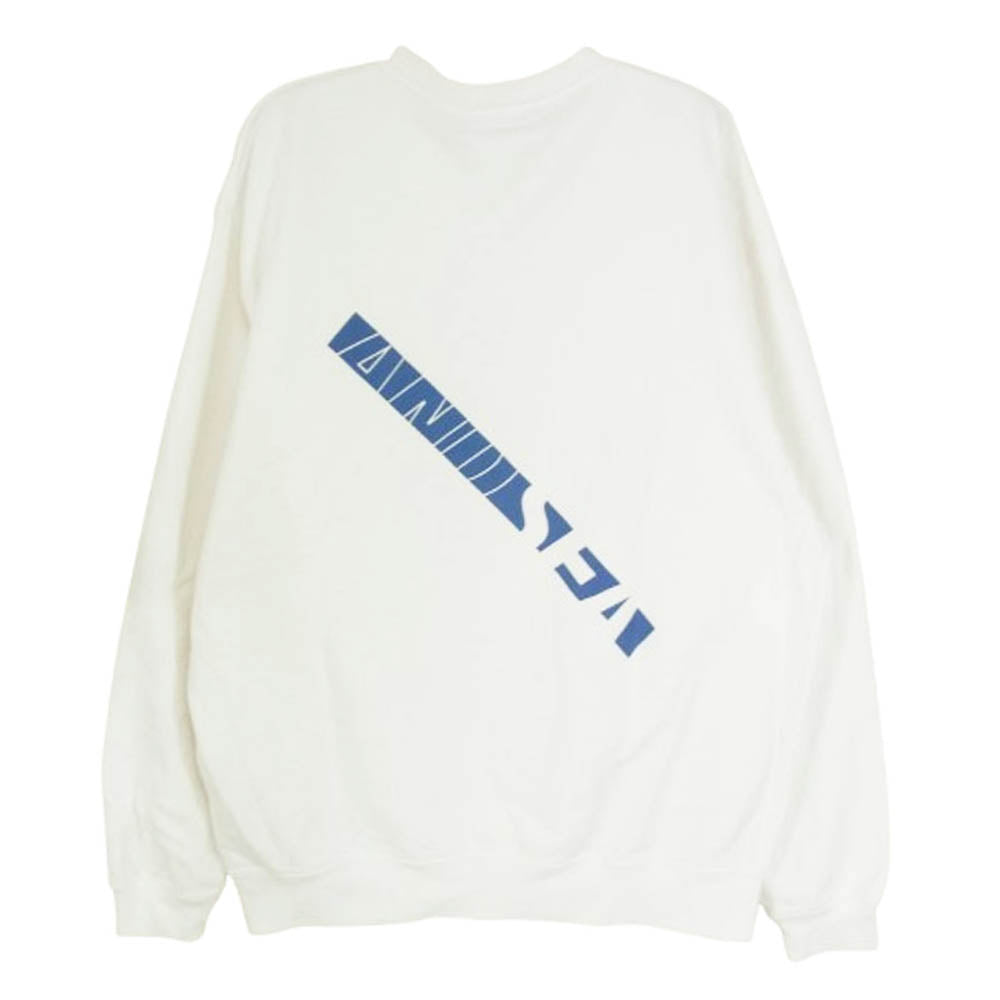 WIND AND SEA ウィンダンシー WDS-SAT-21A-01 × Saturdays NYC SATURDAYS SURF NYC ロゴプリント スウェット トレーナー ホワイト系 M【中古】