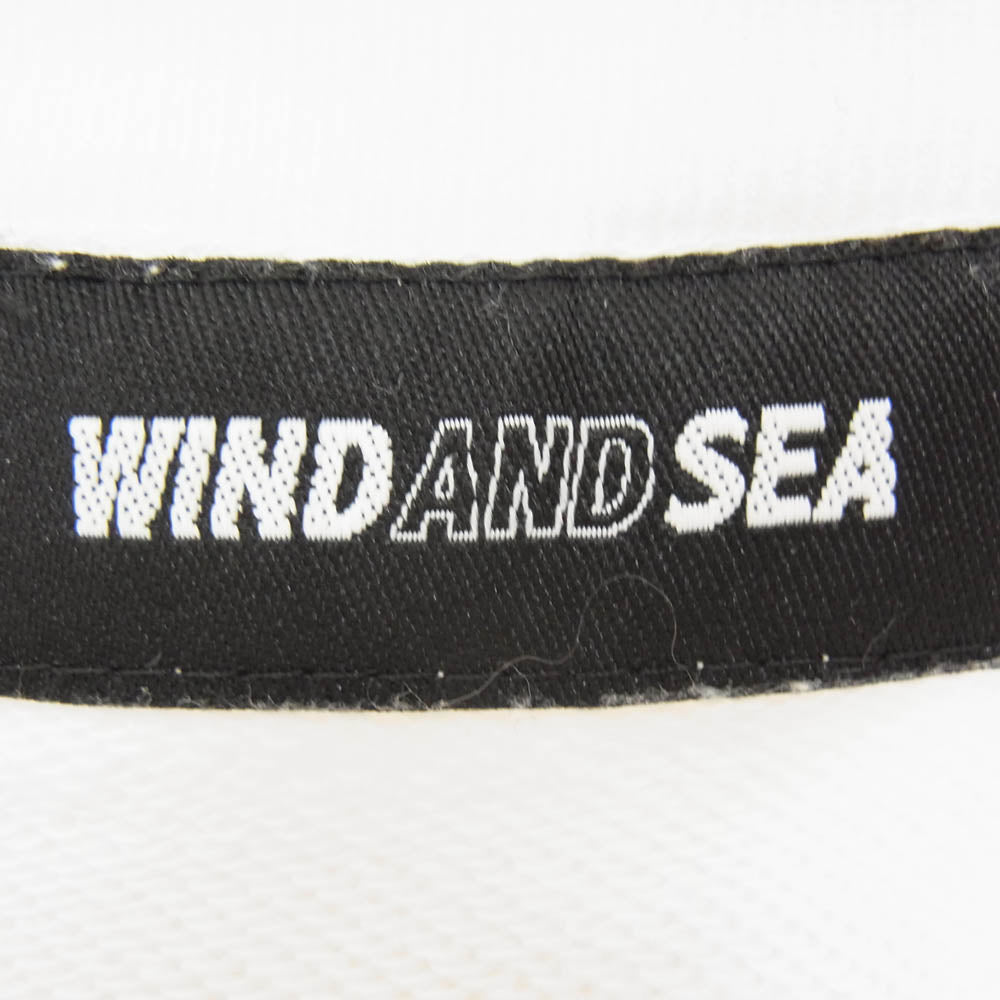WIND AND SEA ウィンダンシー WDS-SAT-21A-01 × Saturdays NYC SATURDAYS SURF NYC ロゴプリント スウェット トレーナー ホワイト系 M【中古】