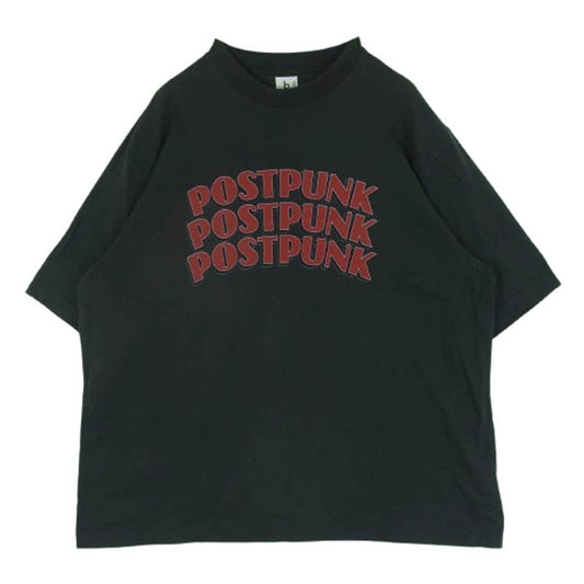 blurhms ブラームス 23SS bROOTS23S34 ROOTSTOCK ルーツストック POSTPUNK Print Tee BIG ロゴプリント ビック 半袖 Tシャツ ブラック系 2【中古】