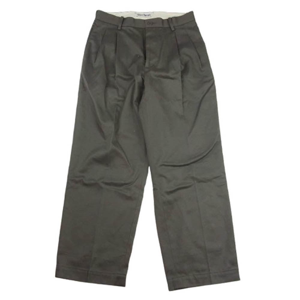 WACKO MARIA ワコマリア 2タック コットン センタープレス チノ パンツ カーキ系 M【中古】