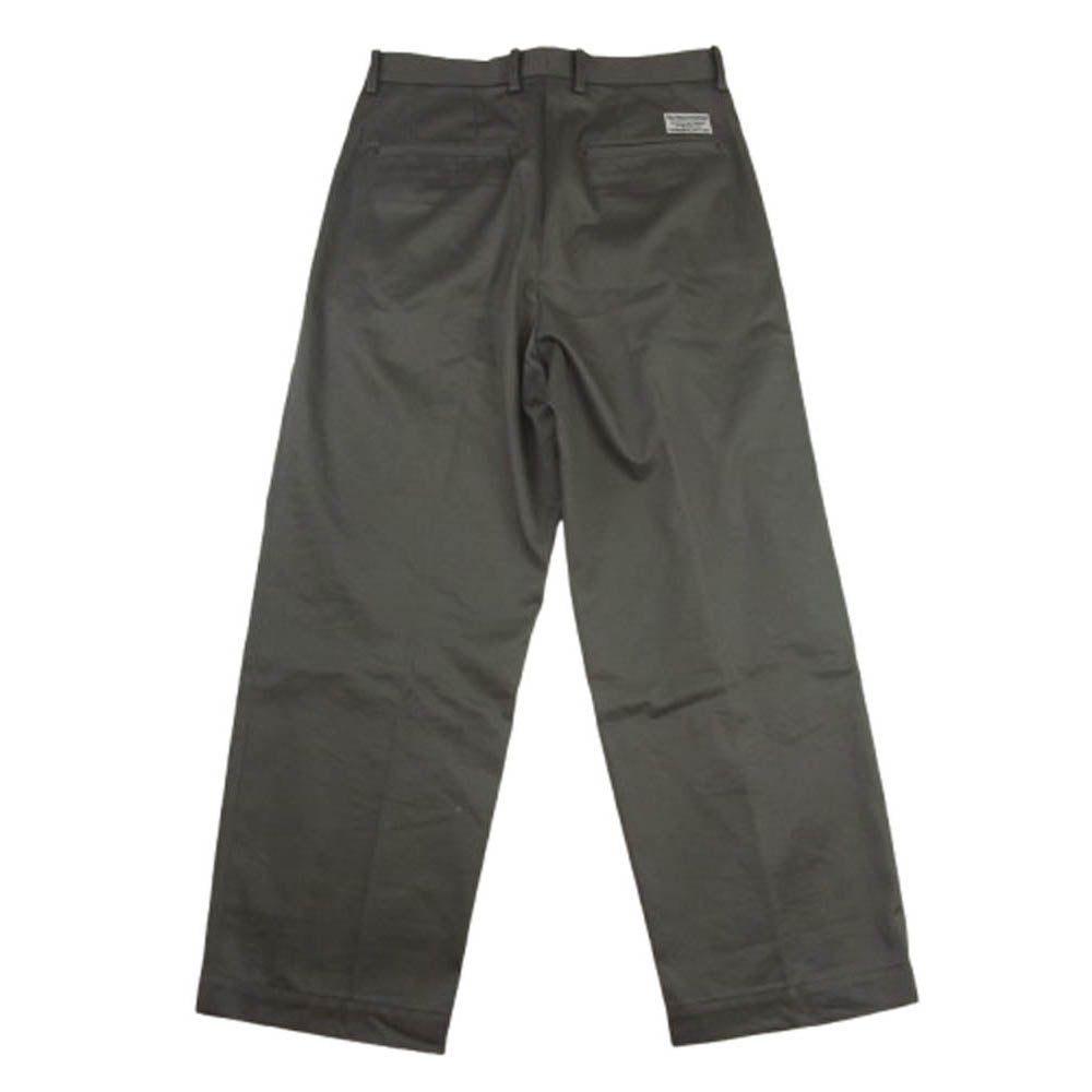 WACKO MARIA ワコマリア 2タック コットン センタープレス チノ パンツ カーキ系 M【中古】