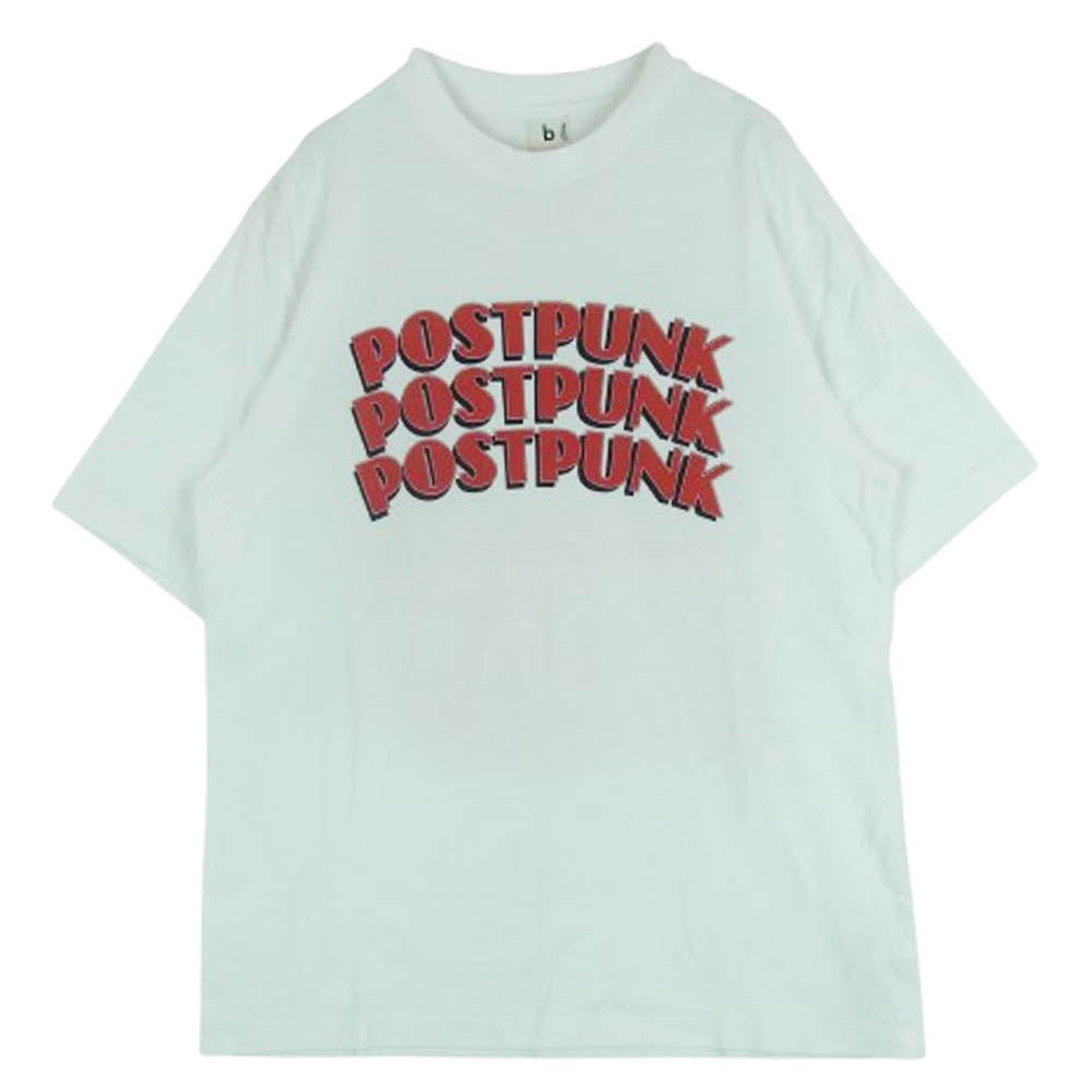 blurhms ブラームス bROOTS23S33 ROOTSTOCK ルーツストック POSTPUNK Print Tee BIG ロゴプリント ビック 半袖 Tシャツ ホワイト系 2【中古】