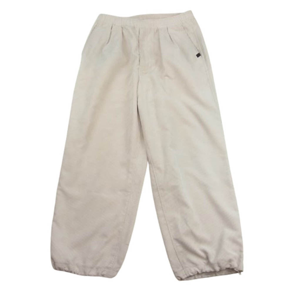 DAIWA PIER39 ダイワピア BP-37022W TECH WIDE EASY 2P TROUSERS CORDUROY 2プリーツ コーデュロイ ワイド パンツ オフホワイト系 S【中古】