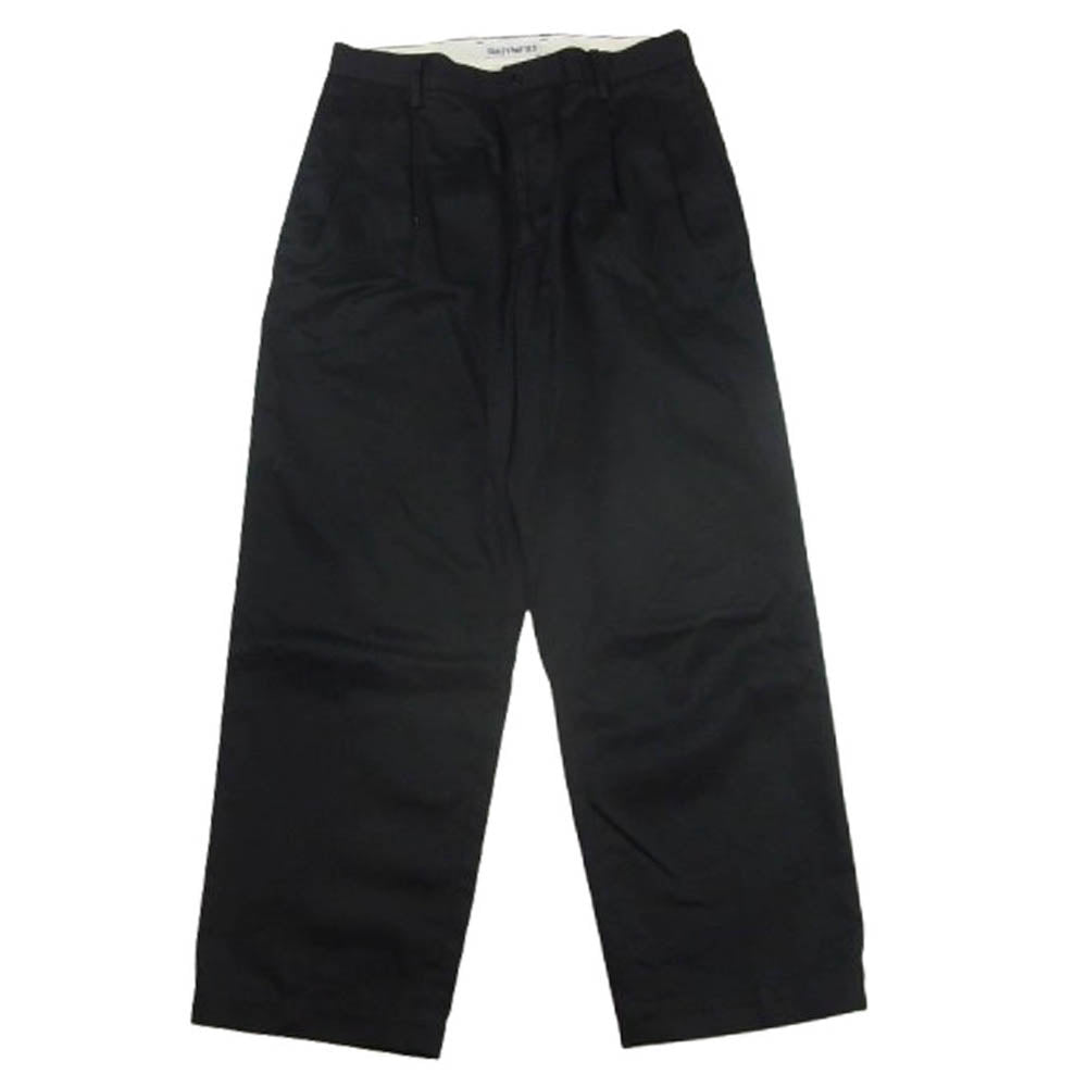 WACKO MARIA ワコマリア 2タック コットン パンツ ブラック系 M【中古】