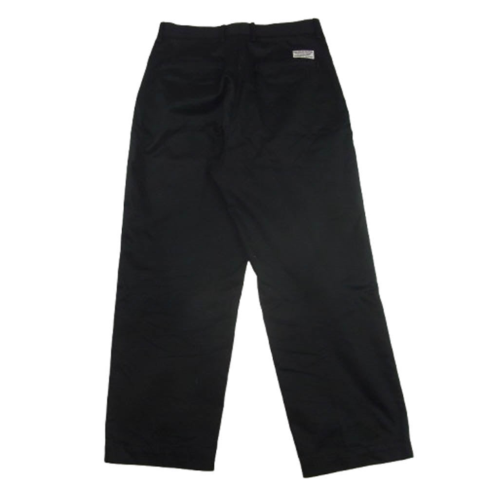WACKO MARIA ワコマリア 2タック コットン パンツ ブラック系 M【中古】