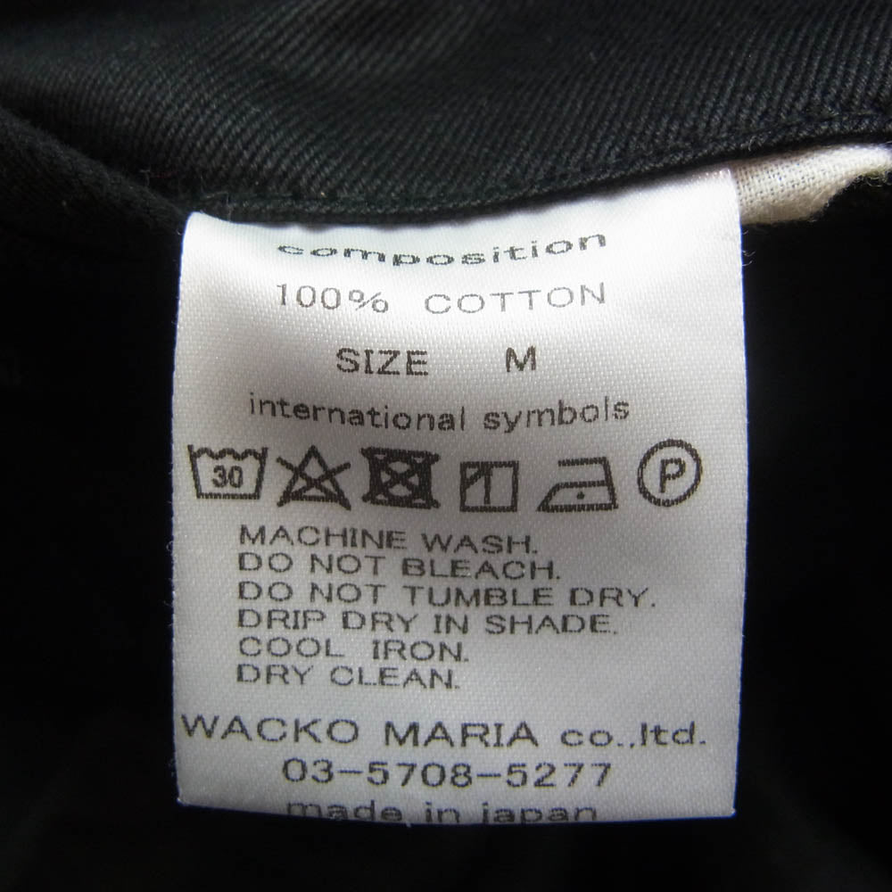 WACKO MARIA ワコマリア 2タック コットン パンツ ブラック系 M【中古】