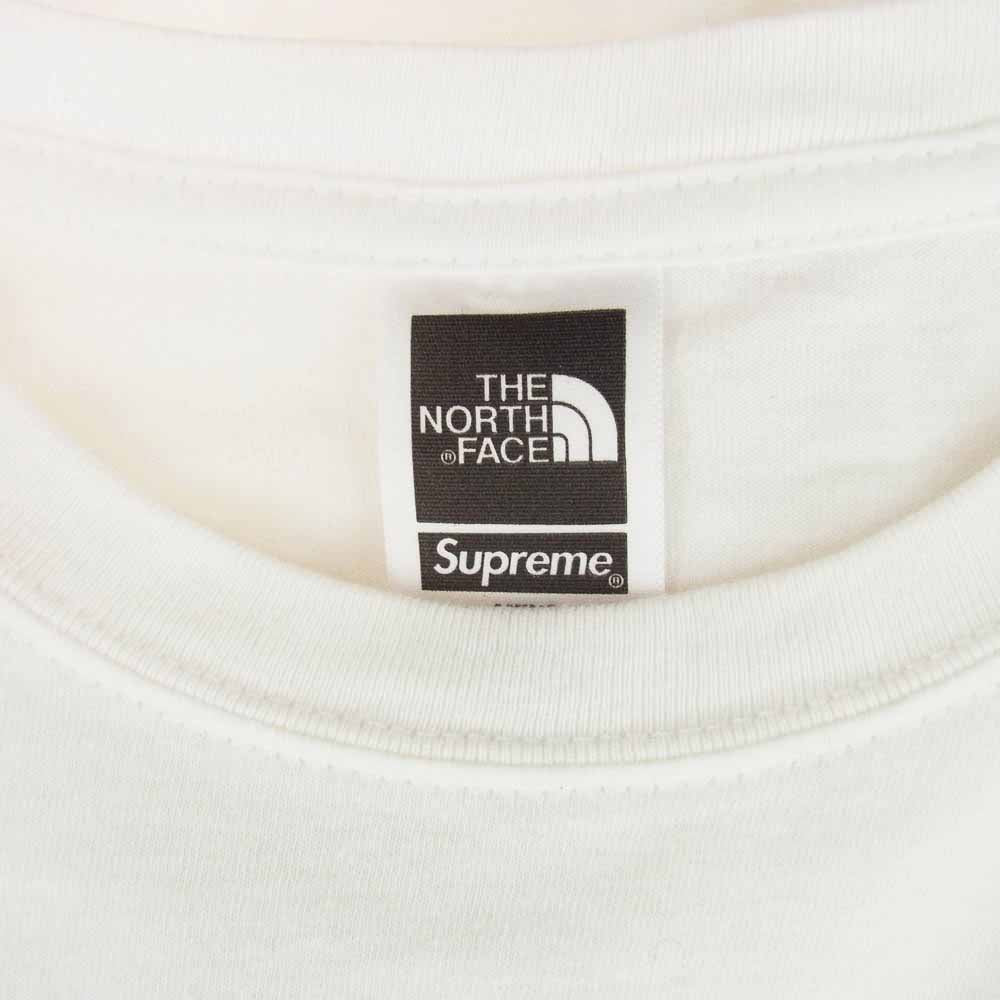 Supreme シュプリーム 22SS NT022091 × THE NORTH FACE ノースフェイス Bandana Tee バンダナ 半袖 Tシャツ ホワイト系 L【中古】