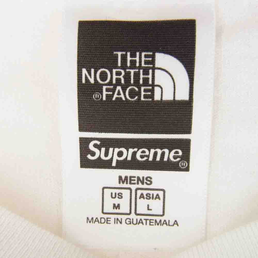 Supreme シュプリーム 22SS NT022091 × THE NORTH FACE ノースフェイス Bandana Tee バンダナ 半袖 Tシャツ ホワイト系 L【中古】