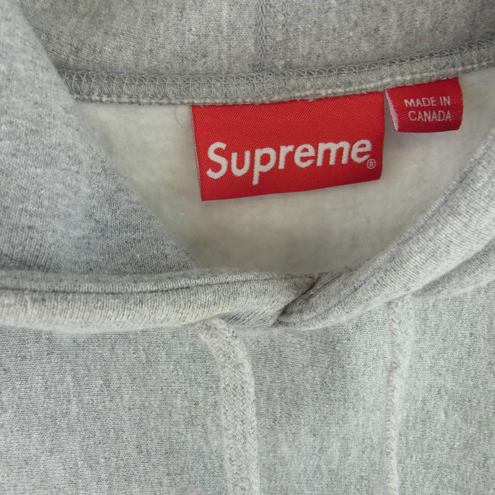 Supreme シュプリーム 21SS KAWS Chalk Logo Hooded Sweatshirt チョーク ボックス ロゴ プリント フーディ パーカー スウェット グレー系 M【中古】