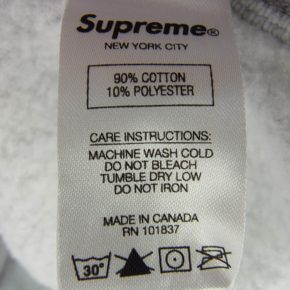 Supreme シュプリーム 21SS KAWS Chalk Logo Hooded Sweatshirt チョーク ボックス ロゴ プリント フーディ パーカー スウェット グレー系 M【中古】