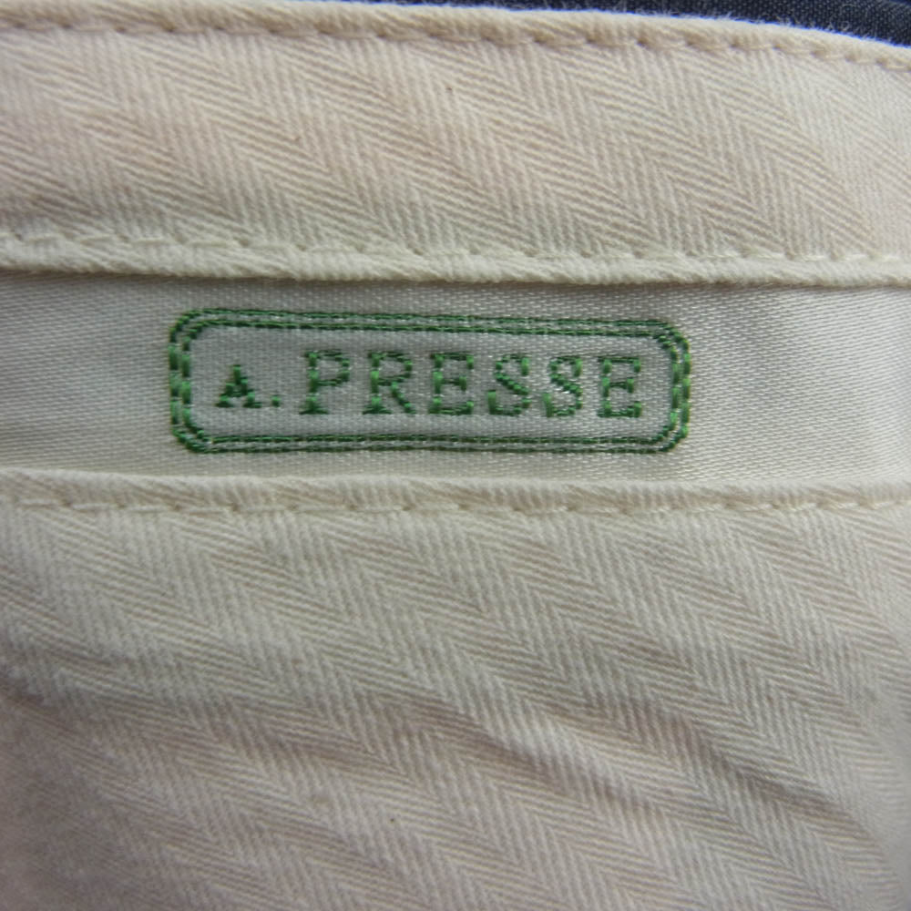 A.PRESSE アプレッセ 23SS 23SAP-04-04H High Density Weather Cloth Shorts ハイ デンシティ ウェザークロス ショーツ ショートパンツ ネイビー系 2【中古】