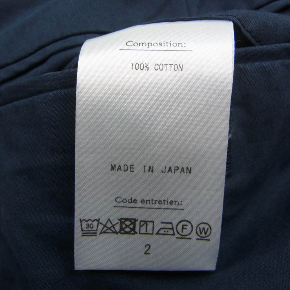 A.PRESSE アプレッセ 23SS 23SAP-04-04H High Density Weather Cloth Shorts ハイ デンシティ ウェザークロス ショーツ ショートパンツ ネイビー系 2【中古】