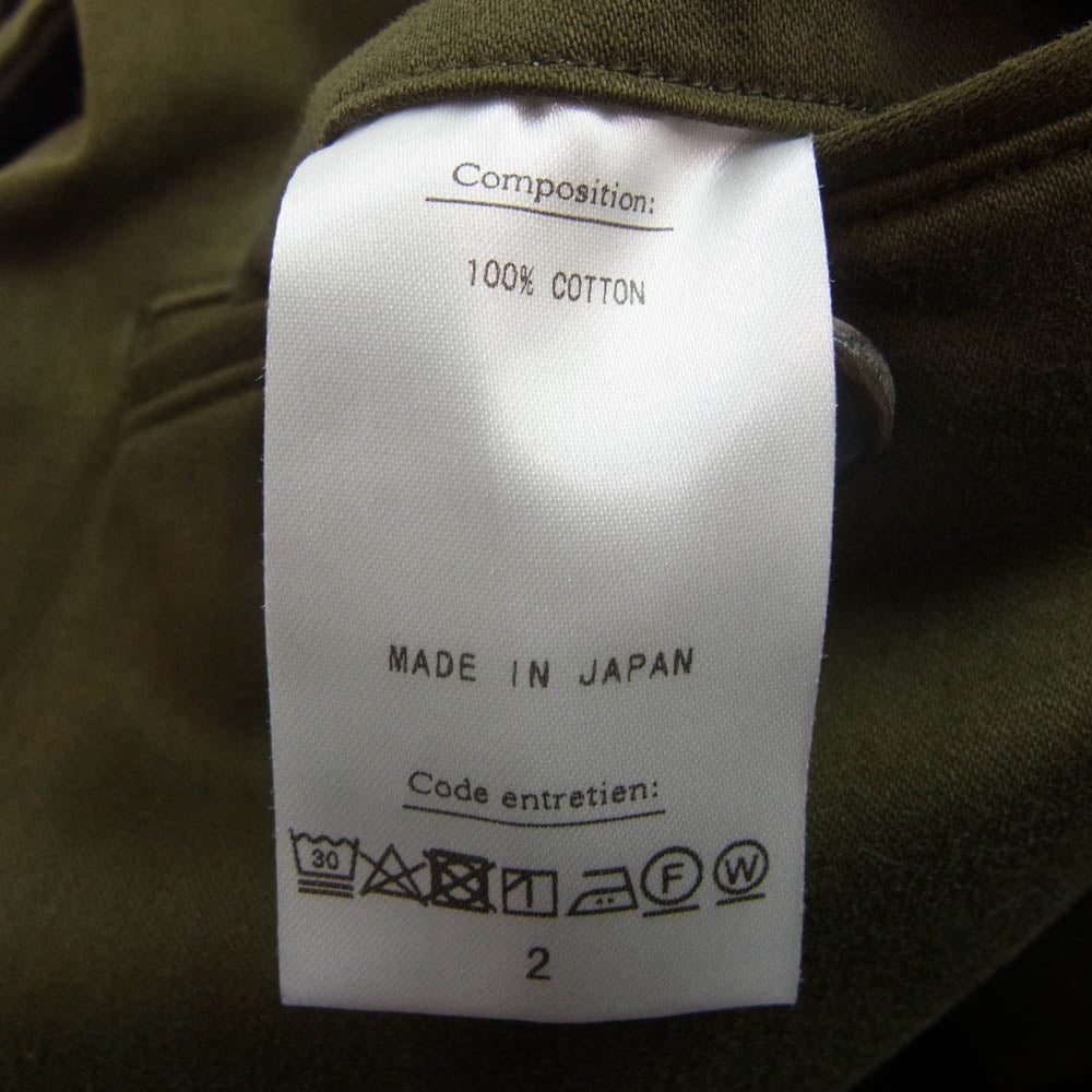 A.PRESSE アプレッセ 22AW 22AAP-04-06H Chino Trousers OLIVE チノ トラウザーズ パンツ オリーブ カーキ系 2【中古】