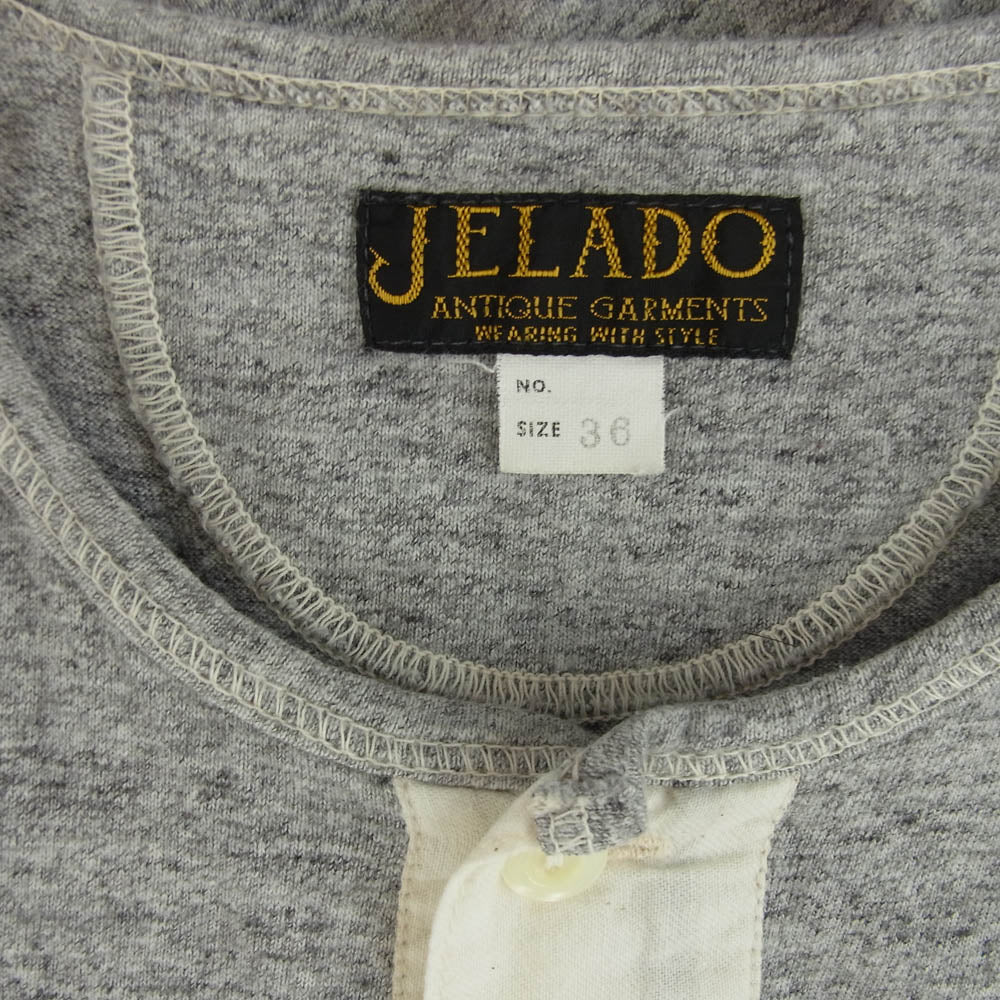 JELADO ジェラード サーマル ヘンリーネック 半袖 Tシャツ グレー系 36【中古】