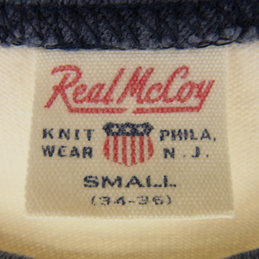 The REAL McCOY'S ザリアルマッコイズ MARINES  フロッキープリント トリム  Tシャツ オフホワイト系 S【中古】