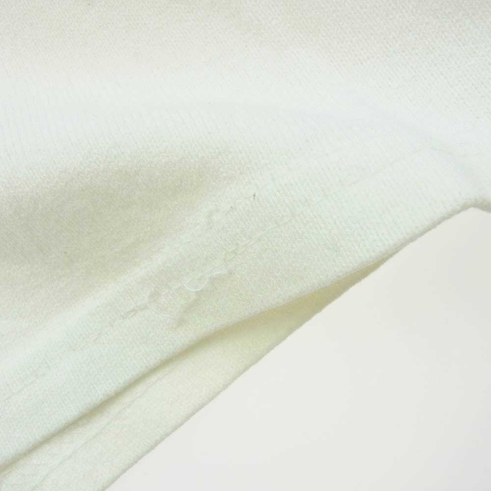 The REAL McCOY'S ザリアルマッコイズ MARINES  フロッキープリント トリム  Tシャツ オフホワイト系 S【中古】