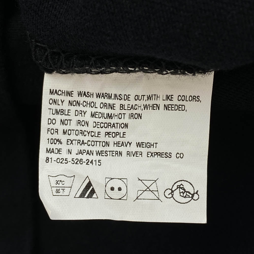 WESTRIDE ウエストライド × REALDEAL リアルディール プリント Tシャツ ブラック系 36【極上美品】【中古】